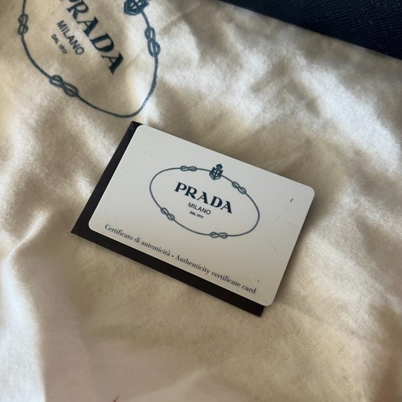 Prada Triangle Logo Spazzolato Leather Shoulder Bag - Picture 3 of 9